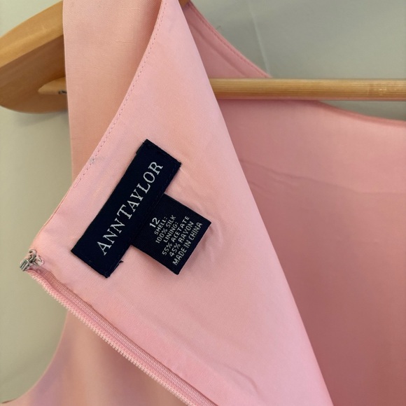 Classic Ann Taylor Blush Pink Silk Sheath Dress - Picture 4 of 7